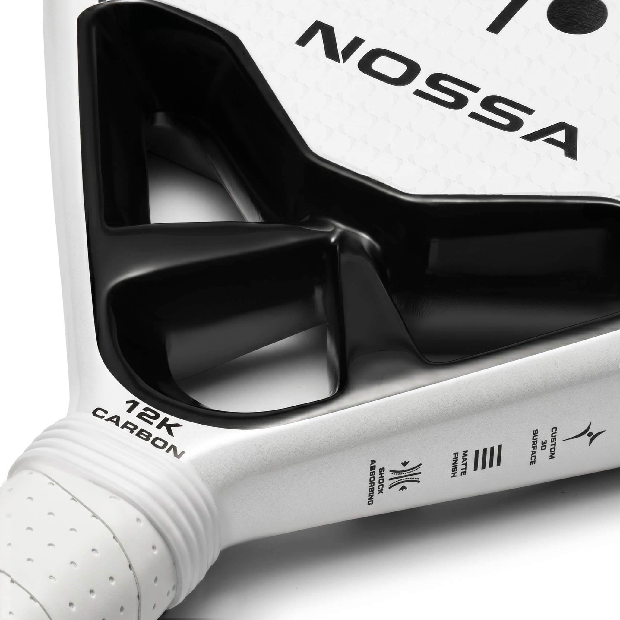 White Nossa Core Padel Racket Handle