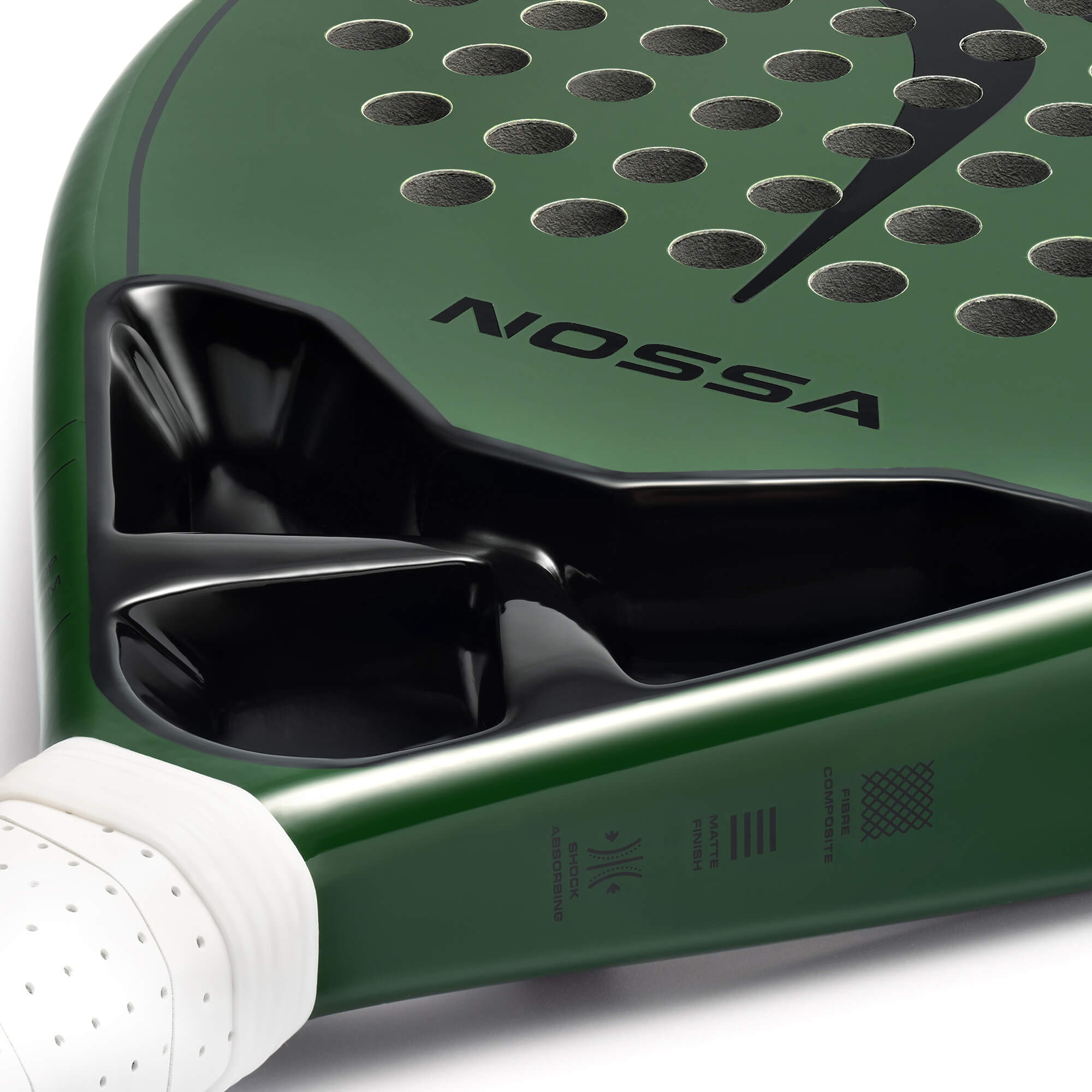 NOSSA Base Padel Racket For Beginners Close Up Image Of Handle